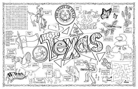 Texas Coloring Pages Printable Berho