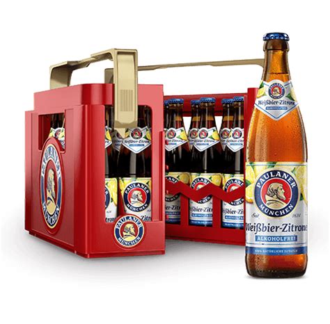 Paulaner Weißbier Zitrone alkoholfrei 20x0 5l Getränke Weisinger