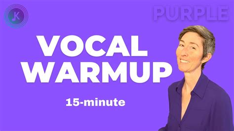 Vocal Warmup Minute Vocal Warmup The Purple One Youtube