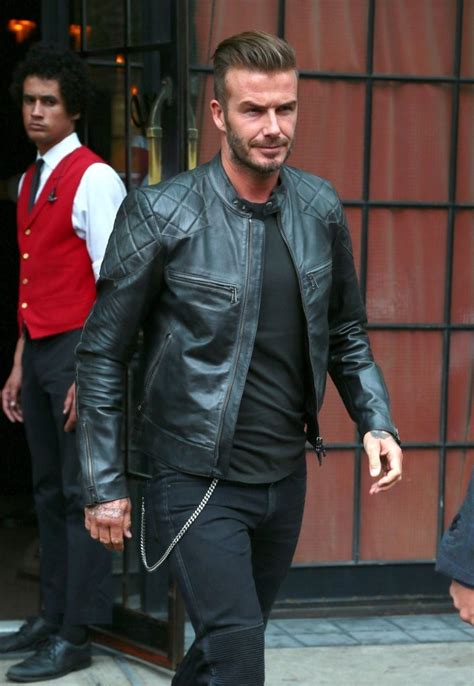 David Beckham Embraces Moto Style in Belstaff Leather Jacket – The Fashionisto