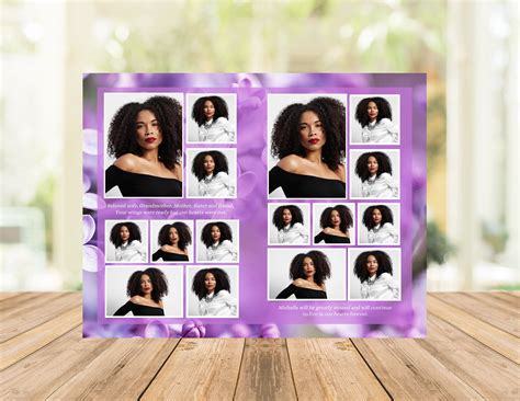 Funeral Brochure Template Celebration Of Life Brochure Etsy