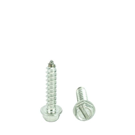 #14 x 3/4" Hex Washer Head Sheet Metal Screws Self Tapping, 18.8 Stain – Bridge Fasteners