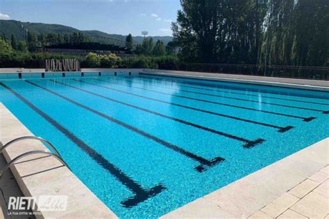 Riapre La Piscina Comunale Gli Orari Continuano I Lavori Rieti Life