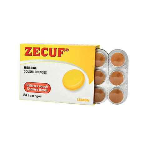 Zecuf Herbal Lozenges Honey Lemon 24s Lozenges Al Thiqa Pharmacy