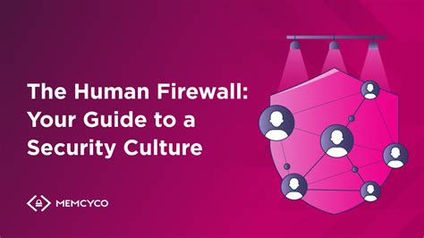 The Human Firewall Your Guide To A Security Culture Memcyco