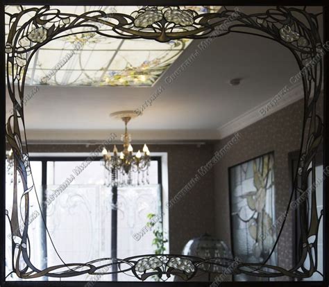 Зеркало с витражной рамкой | Витражи, Зеркало, Студия