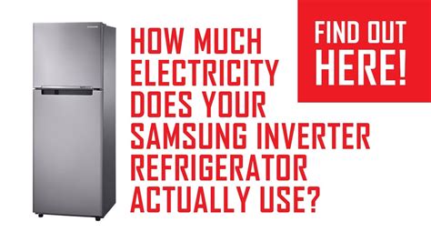 Samsung RT28K3022SE IG Refrigerator Review Energy Usage Tests YouTube