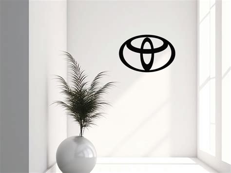 Toyota Logo Silhouette Metal Wall Artcar Metal Wall Art - Etsy