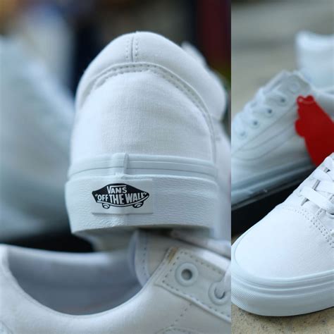 Jual Vans Old Skool True White Shopee Indonesia