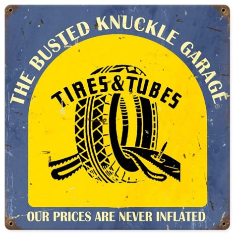 Vintage Tire Shop Metal Sign