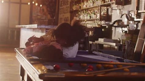 Lesbian Partners Playing Pool At A Local Stock Video Pond