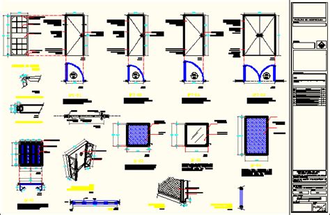 Tipologia De Puertas Y Ventanas En AutoCAD Librería CAD