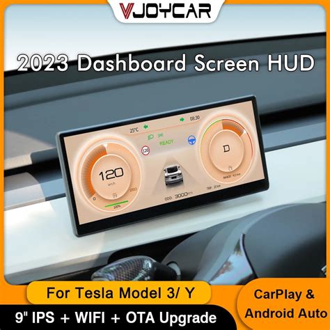 Vjoycar For Tesla Aaccessories Model Y Digital Hud Dashboard