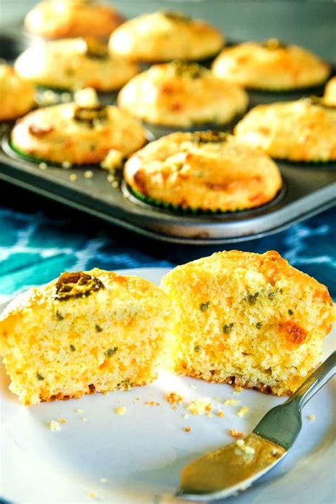 Easy Jiffy Jalapeno Cheddar Cornbread Muffins Must Love Home