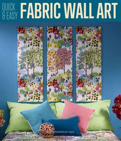 Awesome Make A Quick And Easy Home Decor With Canvas And Some Fabric