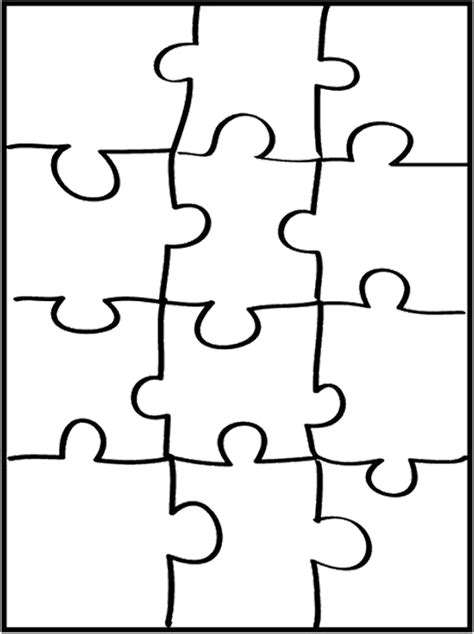 4 Best Images Of Puzzle Pieces Coloring Pages Printable Autism Puzzle