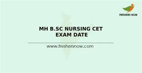 Mh B Sc Nursing Cet Exam Date Revised Exam Schedule