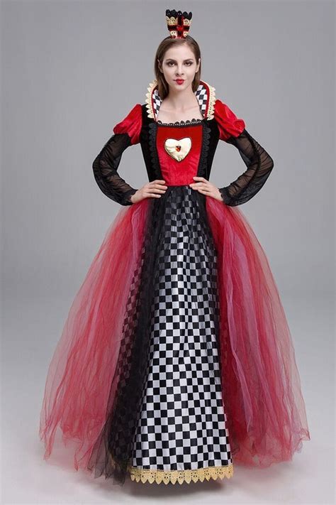 D Queen Of Hearts Costume Adult Cosplay Dress Ball Gown Etsy Canada