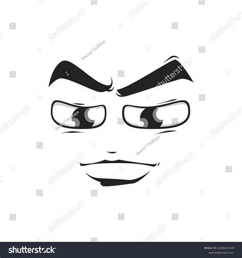 Cartoon Face Vector Emoji Big Eyes Stock Vector (Royalty Free ...