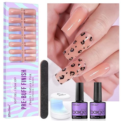 Amazon Gel X Nail Kit Btartbox Soft Gel Nail Tips And Glue Gel