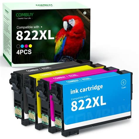 822xl 822 Ink Cartridge For Epson Workforce Pro Wf 3820 Wf 3823 Wf 4820 Wf 4830 Wf 4833 Wf 4834