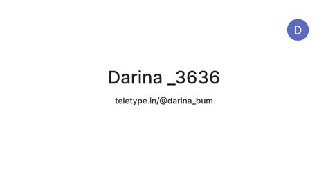Darina _3636 — Teletype