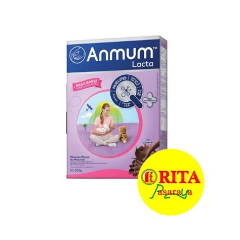 Jual Anmum Lacta Susu Ibu Menyusui Rasa Coklat 200 Gr Shopee Indonesia