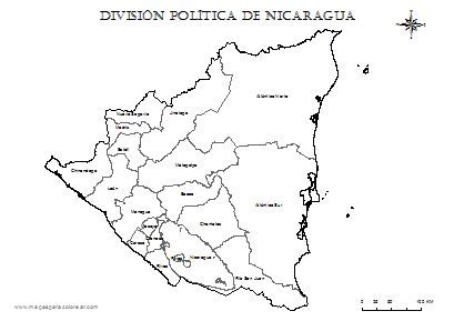 Mapas De Nicaragua Para Colorear