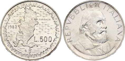 500 Lire Giuseppe Garibaldi Italien Numista