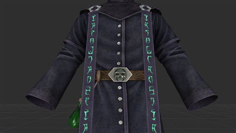 Pictured Runic Necromancer Robes The Daedric Text Reads THROUGH