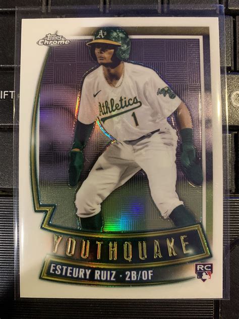 Esteury Ruiz Topps Chrome Youthquake Refractor Rc Sp Free Ship