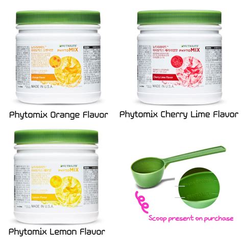 Amway Nutrilite Phytomix Orange Flavor Cherry Lime Flavor Lemon