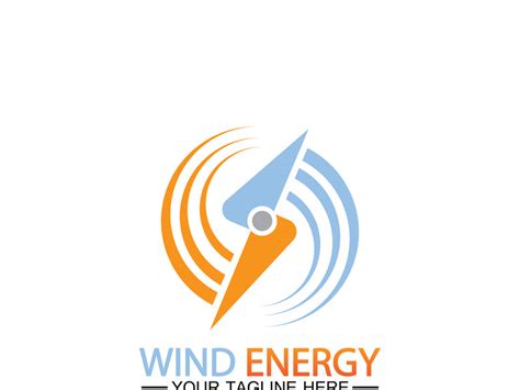 Wind energy logo. renewable energy icon with wind turbines ~ EpicPxls