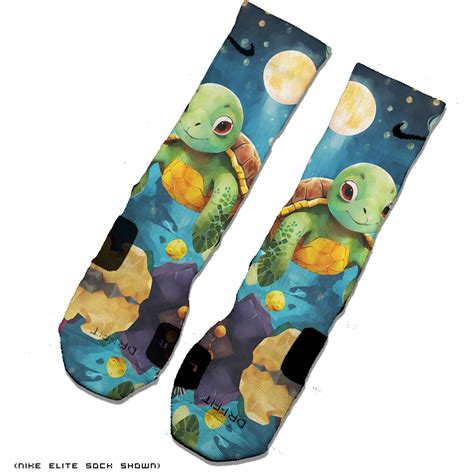 “Kawaii Sea Turtle” Socks – Custom Socks That Match Your Sneakers