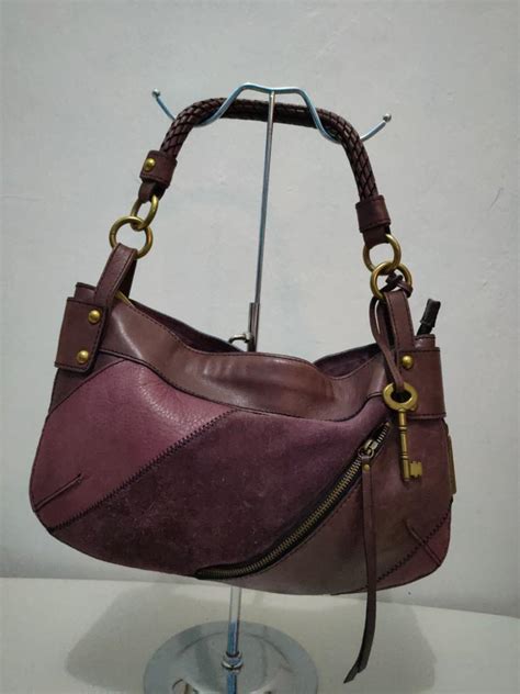 Fossil Fifty Four Hobo Bag Barang Mewah Tas Dompet Di Carousell