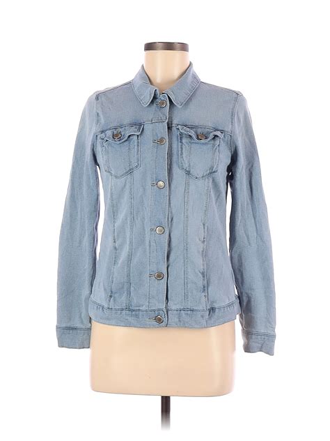 Bandolino Solid Blue Denim Jacket Size S 72 Off Thredup