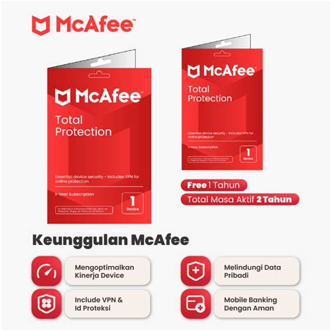 Jual Software Antivirus Mcafee Total Protection Device Tahun