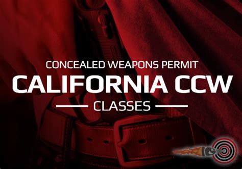 California Concealed Carry Weapon Permit Class (CCW) - DefenseSHOT