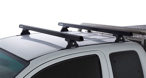 Rhino Hd Rlt600 Trackmount Black 2 Bar Roof Rack For Toyota Hilux Gen 7 2dr Ute Extra Cab 4 05