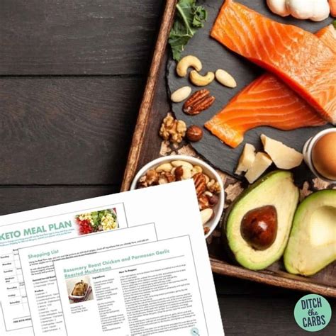 Free Keto Weekly Meal Plan (Printable) - Thinlicious