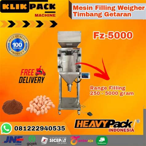 Jual Mesin Filling Weigher Penimbang Produk Granule Snack FZ 5000