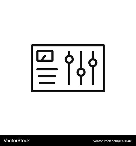 Control Panel Icon Set Collection For Web Vector Image