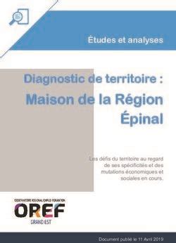 Maison de la Région Épinal Diagnostic de territoire OREF