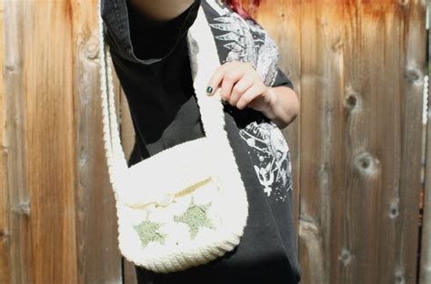 Crochet Star Messenger Bag Etsy