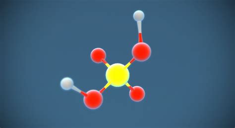 Сульфатна (сірчана) кислота (H₂SO₄) - 3D-сцена - Цифрова освіта та ...