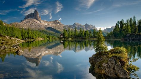 Papel De Parede Paisagens Naturais - Papel De Parede De Paisagens Naturais 3d Nature, Landscape, Mountain,