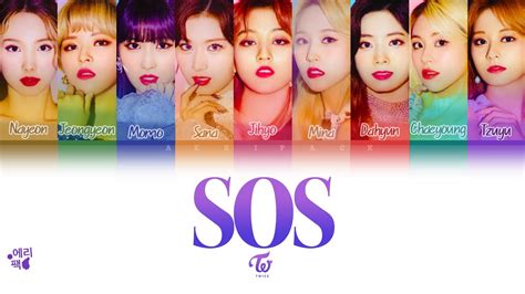 TWICE SOS Tradução codificada em cores Legendado HAN ROM PT BR