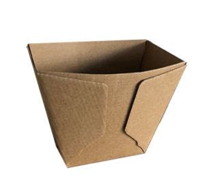 Chip Cup Brown Corrugated Kraft Plain Ctn 500 Disposable King