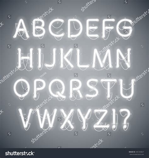 33,080 Neon letters on white background Images, Stock Photos & Vectors ...