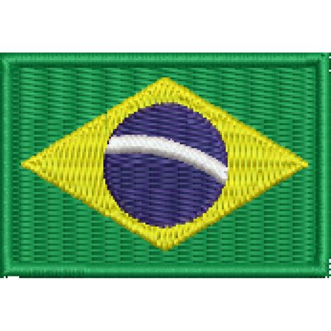 Bandeira Do Brasil Bordada Para Faixa Novo Tempo Store MS